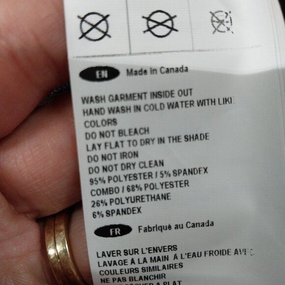 3182 Size 10 Cowlneck Sweater Cross Back with Faux Leather Trim. NWT - Picture 9 of 9